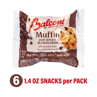 Balconi Chocolate Chip Muffin, 72/Pack (600-04190)