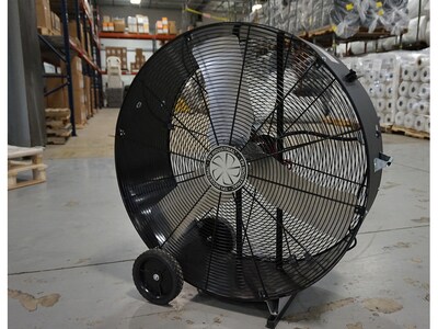 TPI PBX Series 48" Industrial Portable Floor Fan, 1-Speed, Black (08211602)