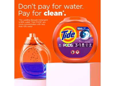 Tide PODS HE 3-in-1 Laundry Detergent Capsules, Spring Meadow, 4.12 Lbs., 76/Pack (09166)