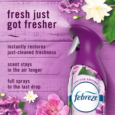 Febreze Air Mist Air Freshener Spray, Lilac Sunrise Scent, 8.1 oz., 2/Pack (13749)