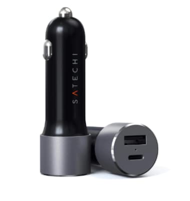 72W Type-C PD Car Charger-Space Gray