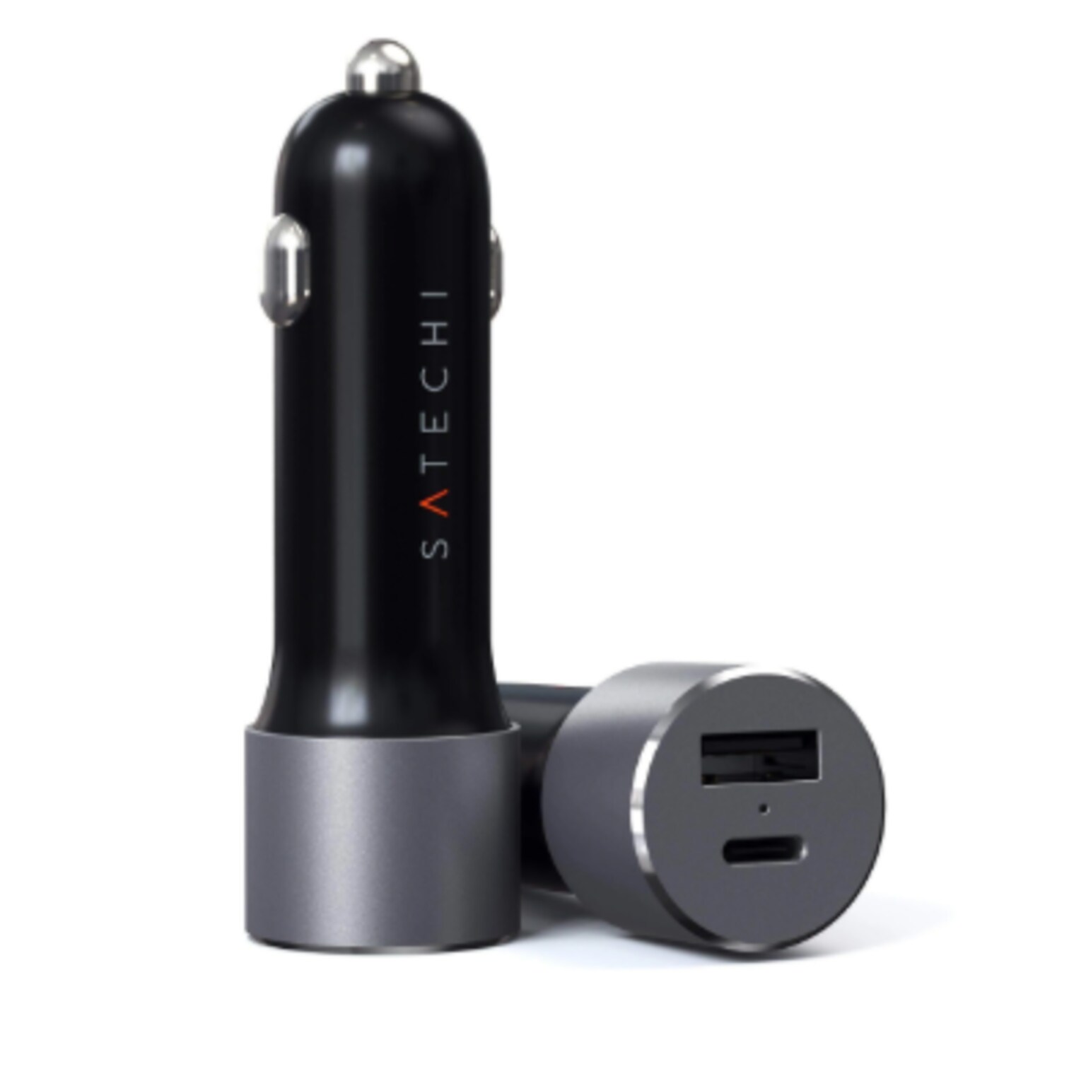 72W Type-C PD Car Charger-Space Gray
