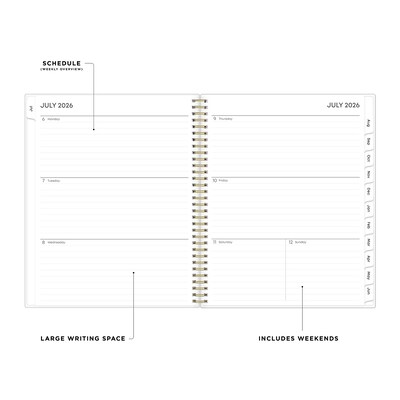 2026-2027 Blue Sky Gemma Frosted 8.5 x 11 Academic Weekly & Monthly Planner, Plastic Cover (118177-A27)