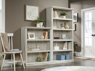 Sauder Select 70H 5-Shelf Bookcase, White Plank (426423)