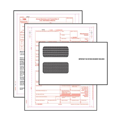 1099 Carbonless Continuous Forms; Convenience Pack, 5 Parts