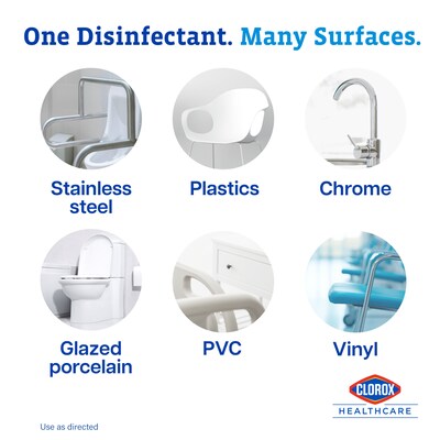 Clorox Healthcare Fuzion All-Purpose Cleaners & Spray Disinfectant, Unscented, 32 oz., 9/Carton (31478CT)