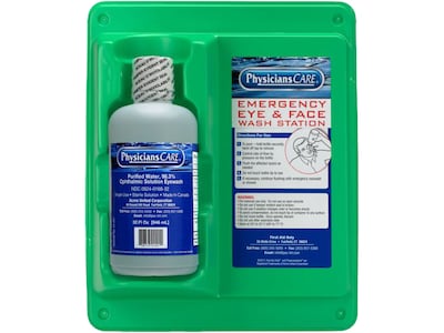 PhysiciansCare Single Station Eyewash, 32 fl. oz., 6/Carton (24-202)