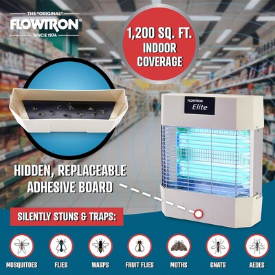 Flowtron Electric Indoor Fly Stun Unit, 1200 sq. ft. Coverage, 80W UV Light (FLWFC4700)