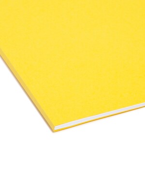 Smead Interior File Folder, 1/3-Cut Tab, Letter Size, Yellow, 100/Box (10271)