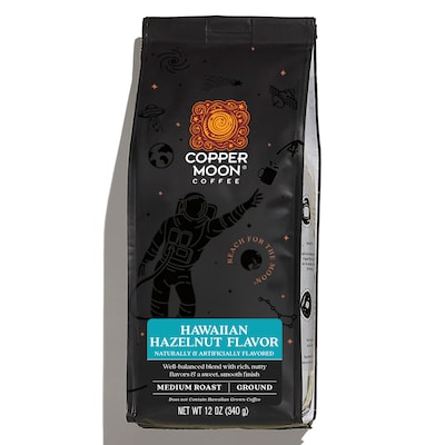 Copper Moon Hawaiian Hazelnut Ground Coffee, Medium Roast, 12 oz. (205125 - BAG)