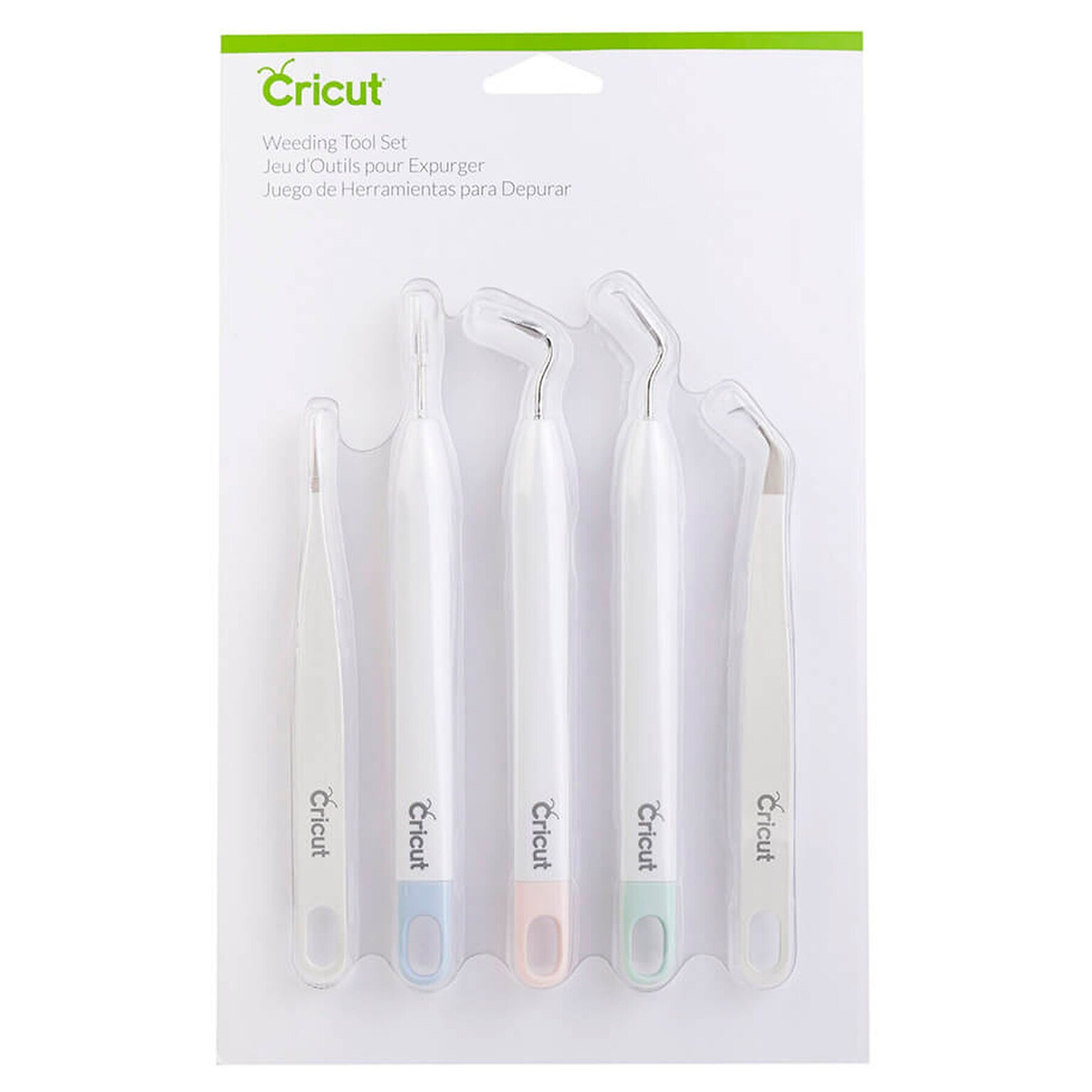 Cricut Die Cutting Basic Tool Set, White, 5/Pack (2004233)