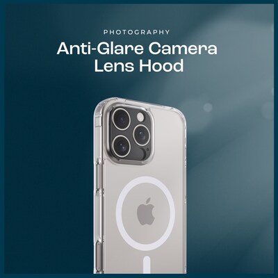 SaharaCase Classic MagSafe Phone Case for iPhone 16 Pro with Screen Protector, Shock Absorbing, Clear (CP00678)