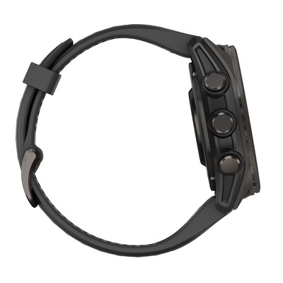 Garmin fenix 8 Smart Watch, 43 mm, Carbon Gray & Black (GRM0290320)