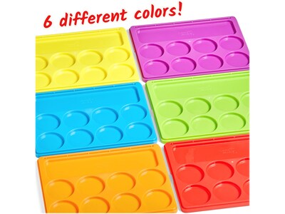 hand2mind Little Minds at Work Sound Segmenting Trays, Assorted Colors, 6/Set (95910)