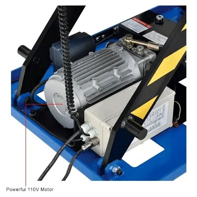 Global Industrial Power Scissor Lift Table, Hand & Foot Control, 48" x 36", 2200 Lb. Capacity (989034)