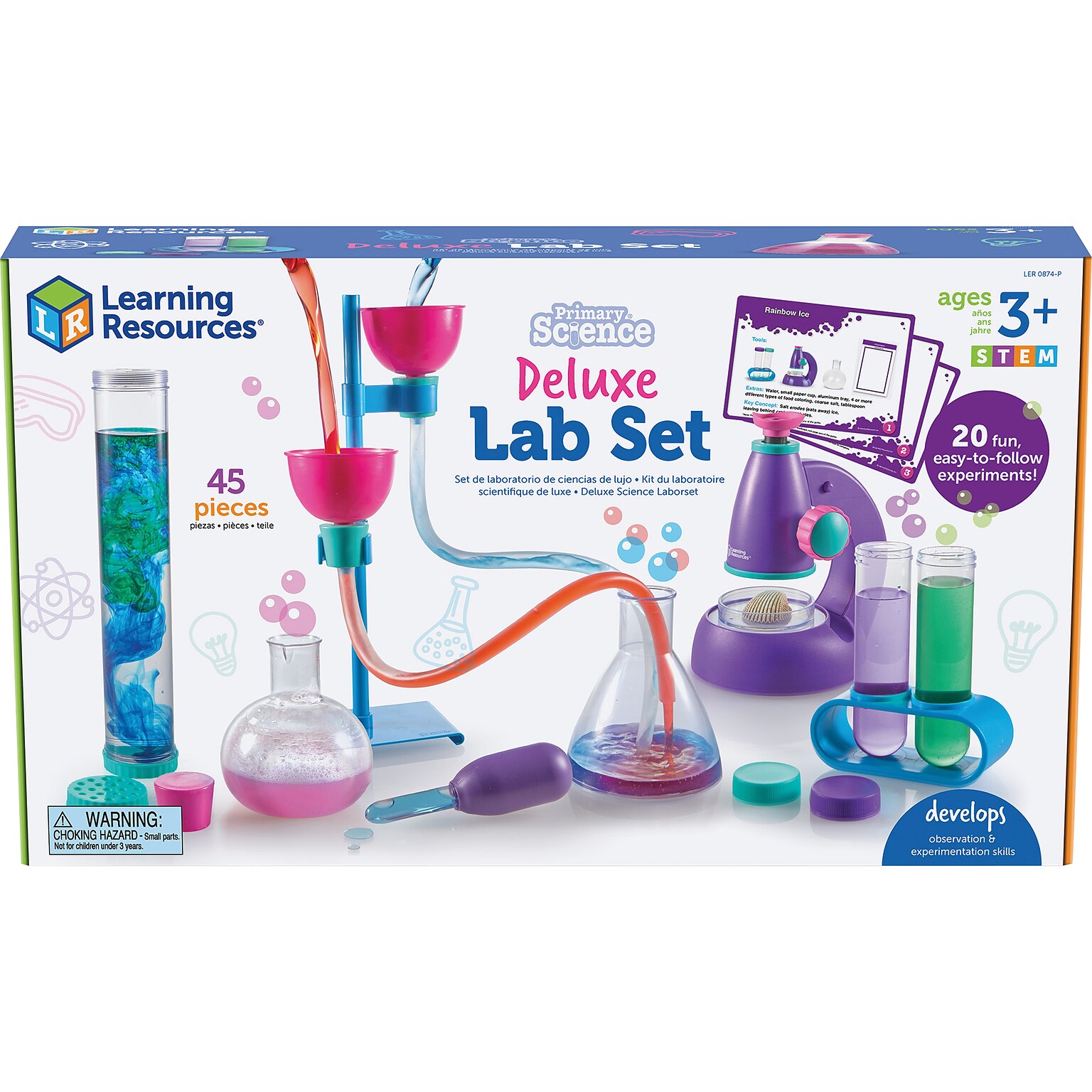 Learning Resources Primary Science Alt Color Deluxe Lab Set (LER0874-P)