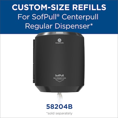 SofPull Centerpull Paper Towels, 1-Ply, 320 Sheets/Roll, 6 Rolls/Pack (28124)