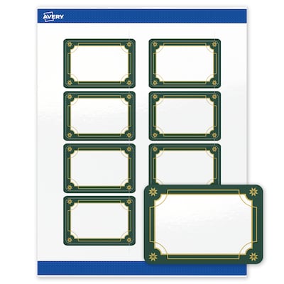 Avery Rectangle Multipurpose Labels, 2 x 3, White, 80/Pack (19479370391)