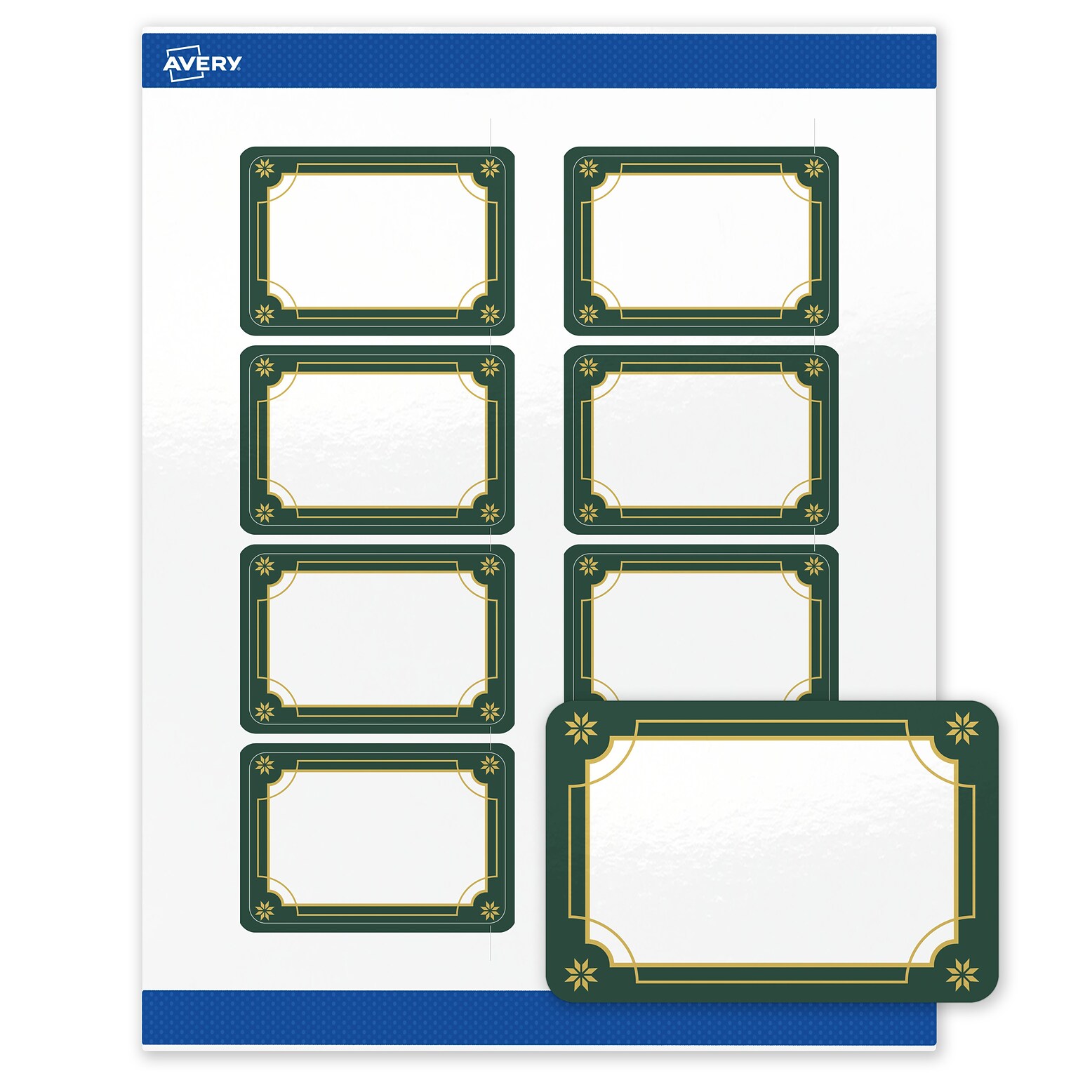 Avery Rectangle Multipurpose Labels, 2 x 3, White, 80/Pack (19479370391)