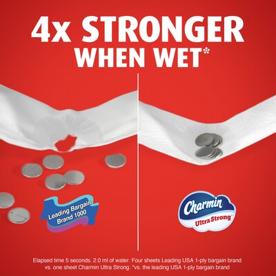 Charmin Ultra Strong Mega Toilet Paper, 2-Ply, White, 220 Sheets/Roll, 12 Rolls/Pack (32173/4170)