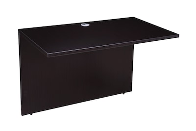 Boss Office Products 66" U-Shaped Desk with File Pedestal, Mocha (GROUPA13-MOC)