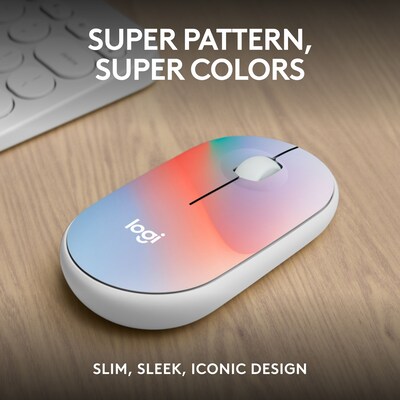 Logitech M340 Limited Edition Wireless Ambidextrous Optical Mouse, Sheer Dream (910-007283)