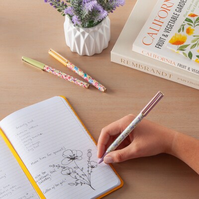 U Brands Catalina Pens Pen, Medium Point, 0.7mm, Black Ink, 4/Pack (7453U04-24)