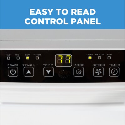 Commercial Cool 115-Volt 12,000 BTU (6,000 BTU DOE) Portable Air Conditioner, with Remote, White (CCPACA12HW6C)