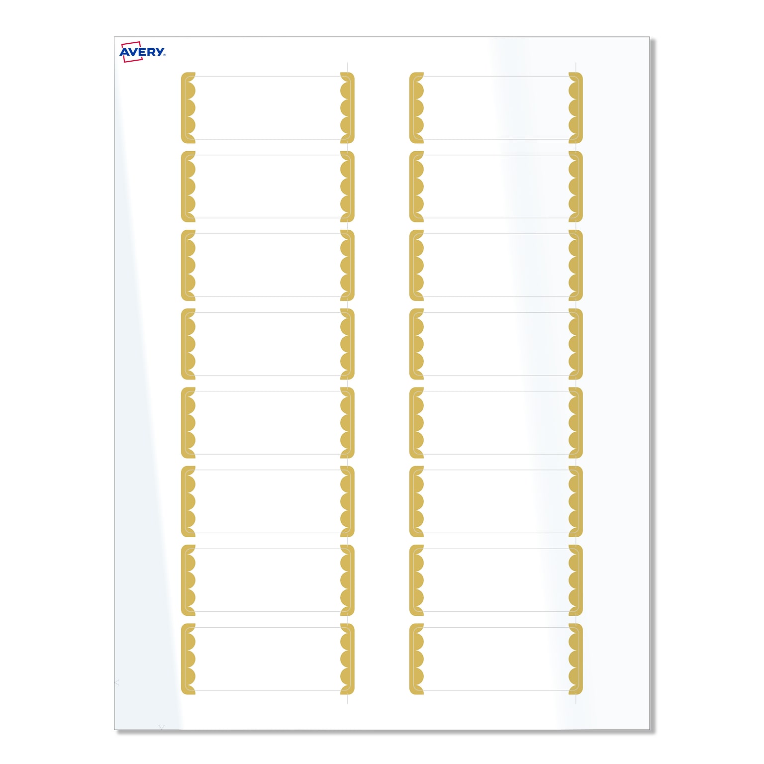 Avery Laser/Inkjet Rectangle Multipurpose Labels, 1 x 2-5/8, White, 160/Pack (S00-D1T)