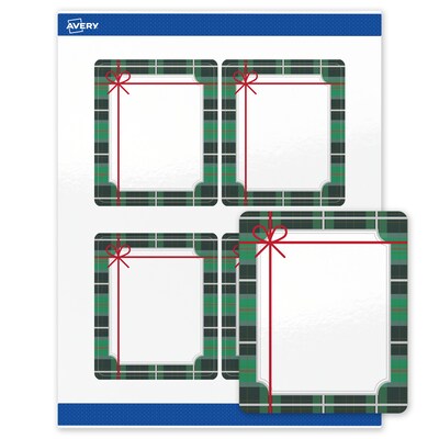 Avery Rectangle Multipurpose Labels, 4 x 3-1/3, White, 40/Pack (19479370406)