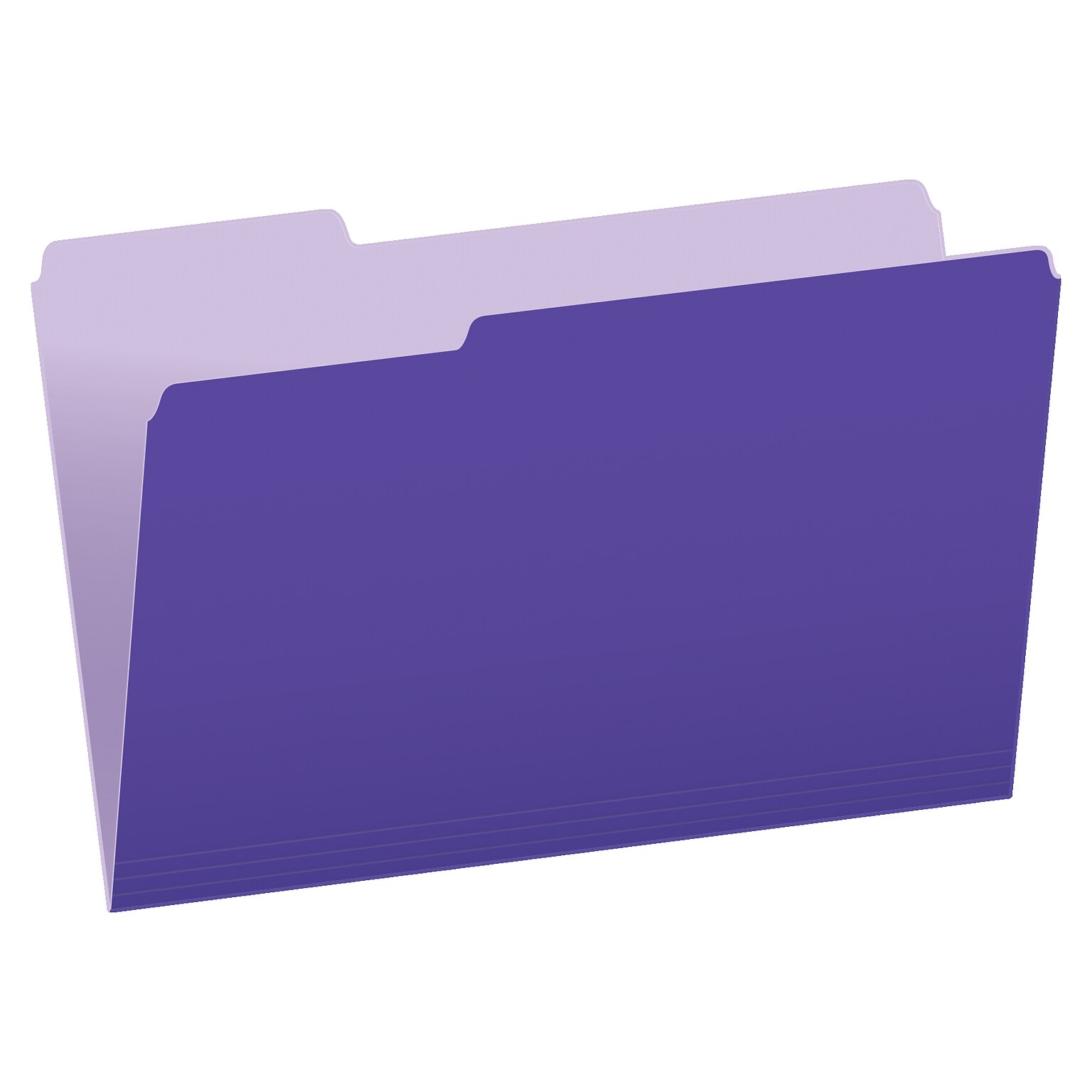 Pendaflex Recycled File Folder, 1/3-Cut Tab, Legal Size, Violet, 100/Box (43501/3VIO)