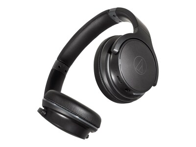 Audio-Technica Wireless On-Ear Headphones, Bluetooth, Black (ATH-S220BT BK)