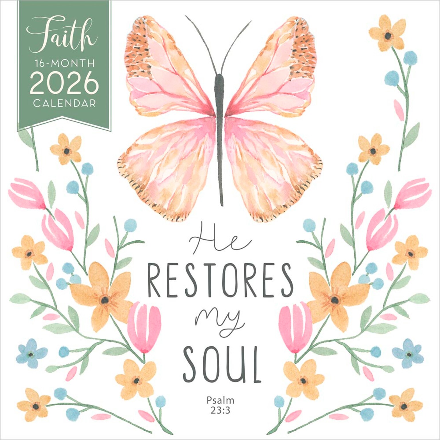 2026 BrownTrout Faith 12 x 12 Monthly Wall Calendar (9781773728698)