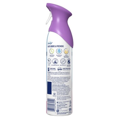 Febreze Odor-Eliminating Air Freshener Aerosol, Mediterranean Lavender Scent, 8.8 oz. (96254)