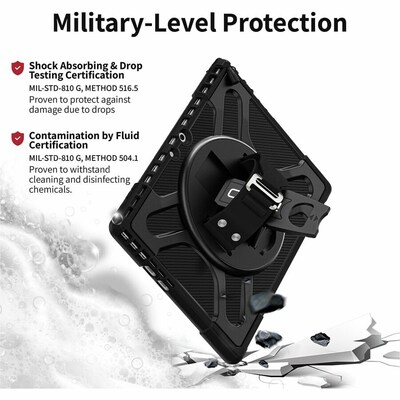 CODi Rugged Microsoft Surface Pro 9/10/11 Tablet Case with Kickstand, Black (C30705073)