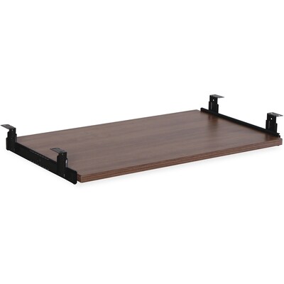 Lorell Universal Laminate Keyboard Tray, Walnut (LLR69992)