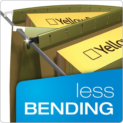 Pendaflex SureHook Hanging File Folders, Legal Size, Standard Green, 20/Box (PFX 6153 1/5)