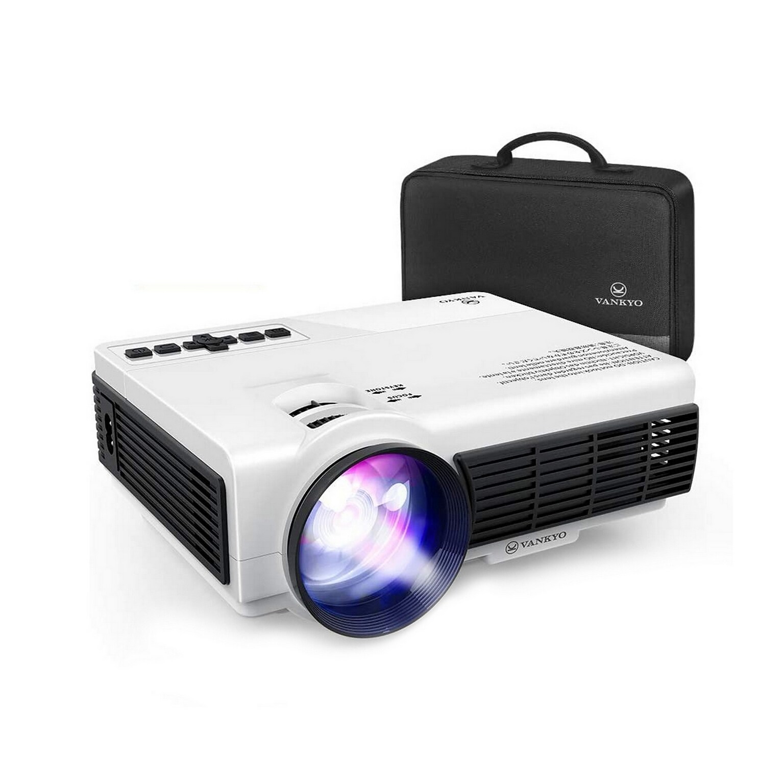 Vankyo Leisure 3 1080P Supported Mini Projector, White (Leisure 3 WH)