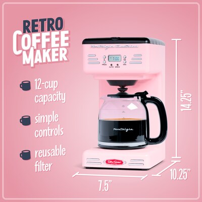 Nostalgia 12-Cups Automatic Coffee Maker (RCOF12PK)