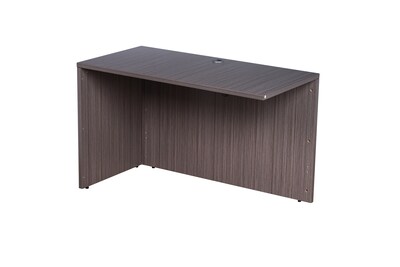 Boss Office Products 71"W L-Shaped Executive Corner Desk with Dual Box/Box/File Storage Pedestals, Driftwood (GROUPA11-DW)