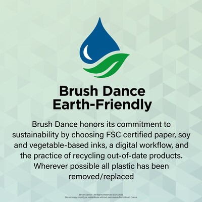 2025 Brush Dance Pathways 12" x 24" Monthly Square Wall Calendar, (9781975478650)