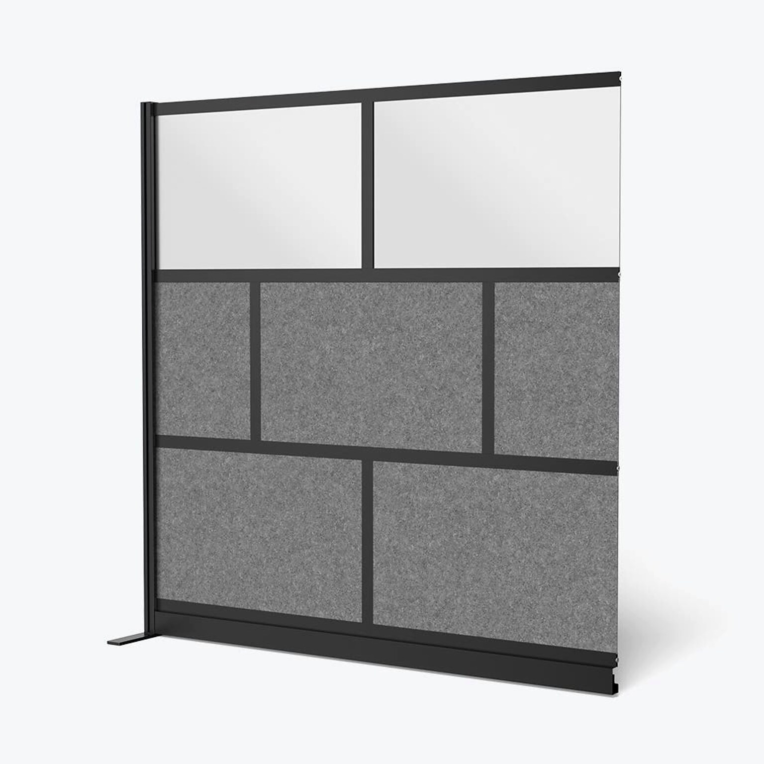 Luxor Expanse Modular Wall Add-On, 70 x 70, Black (MW-7070-XCGB)