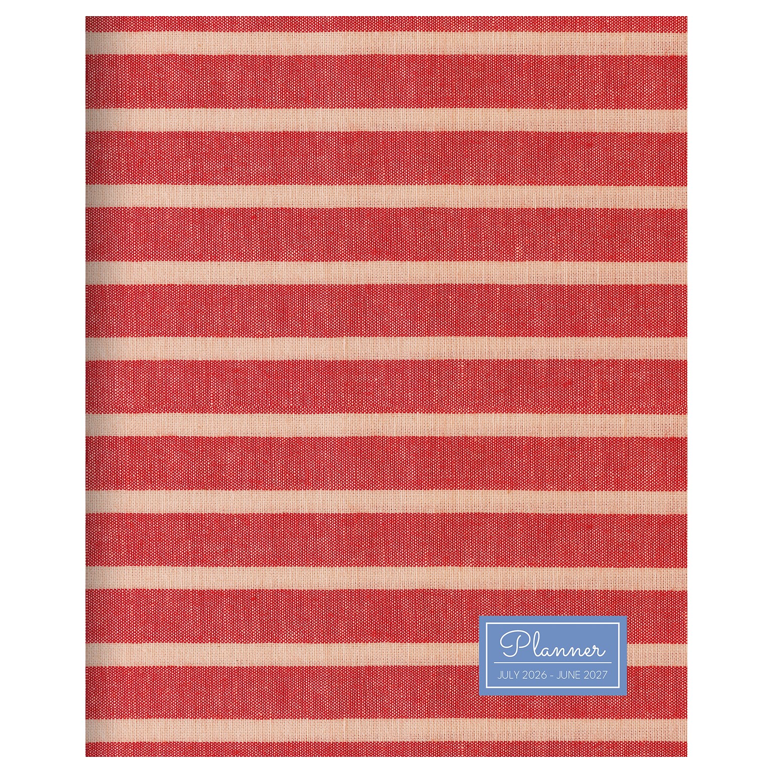2026-2027 TF Publishing Red Stripe 6.5” x 8” Academic Monthly Planner, Paperboard Cover (AY27-4204)