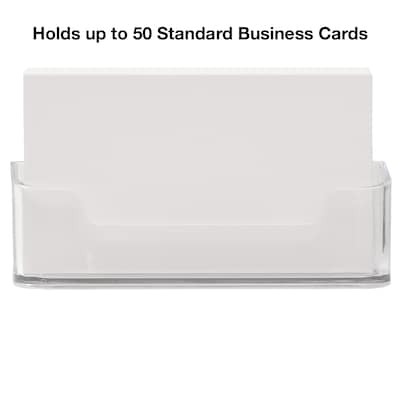 Excello Global Products Business Card Holders, Clear, 2/Pack (BCH- 2PK)