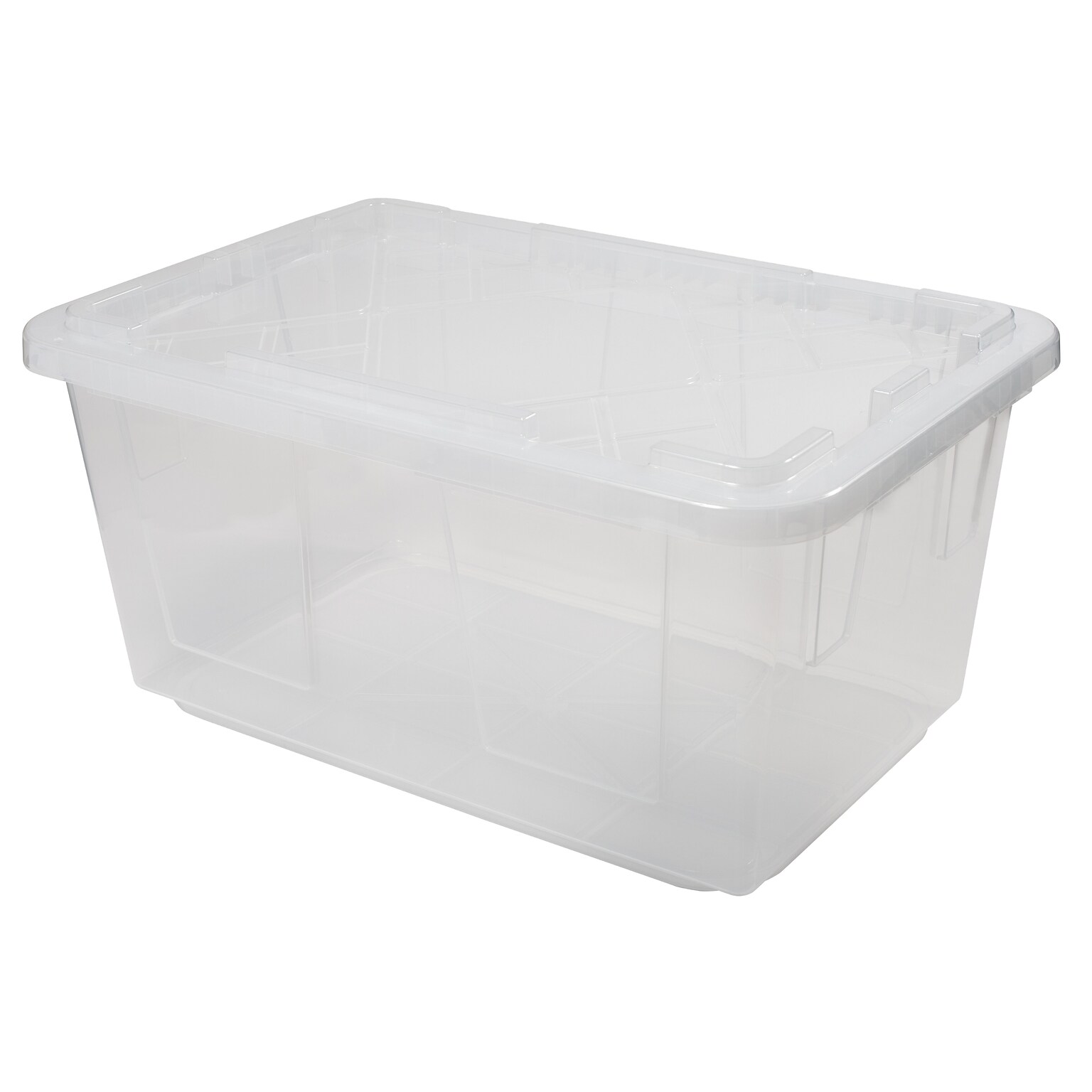 Greenmade 108 Quart Storage Bin with Snap Lid, Plastic, Clear (781020)