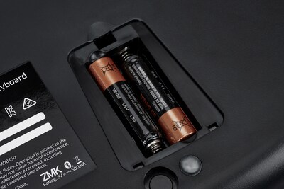 Kinesis mWave Mechanical Keyboard Wireless Ergonomic Mechanical Keyboard, Quiet Linear Switch, Black (KB150P-LIN)