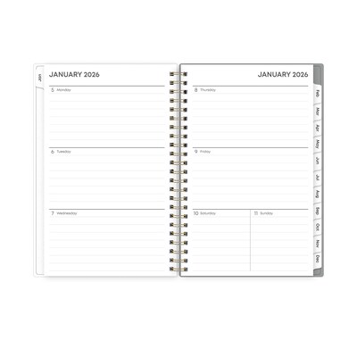 2026 Blue Sky Sophie Frosted Floral 5 x 8 Weekly & Monthly Personal Planner (140088-26)