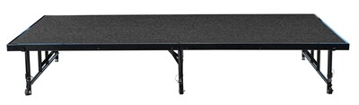 NPS 24 - 32 Height Adjustable Transfix Stage Platform, 4 x 8, Black Carpet (TFXS48962432C10)