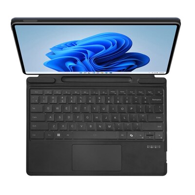 Adesso Aluminum 13" Portable Bluetooth Keyboard/Cover Case for Microsoft Surface Pro 8 & 9 & 10 & 11, Black (WKB-7040)