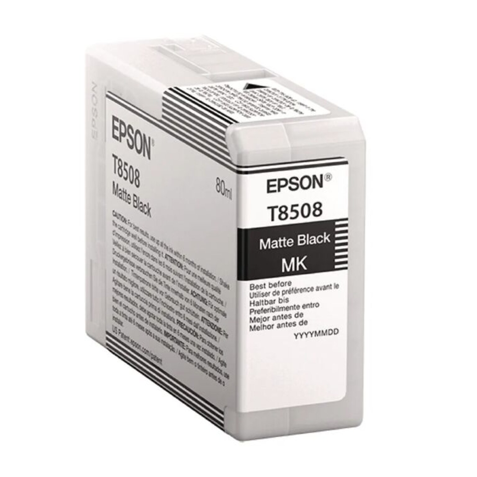 Epson T850 UltraChrome, High-Yield Ink, Matte Black (T85080N)